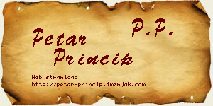 Petar Princip vizit kartica